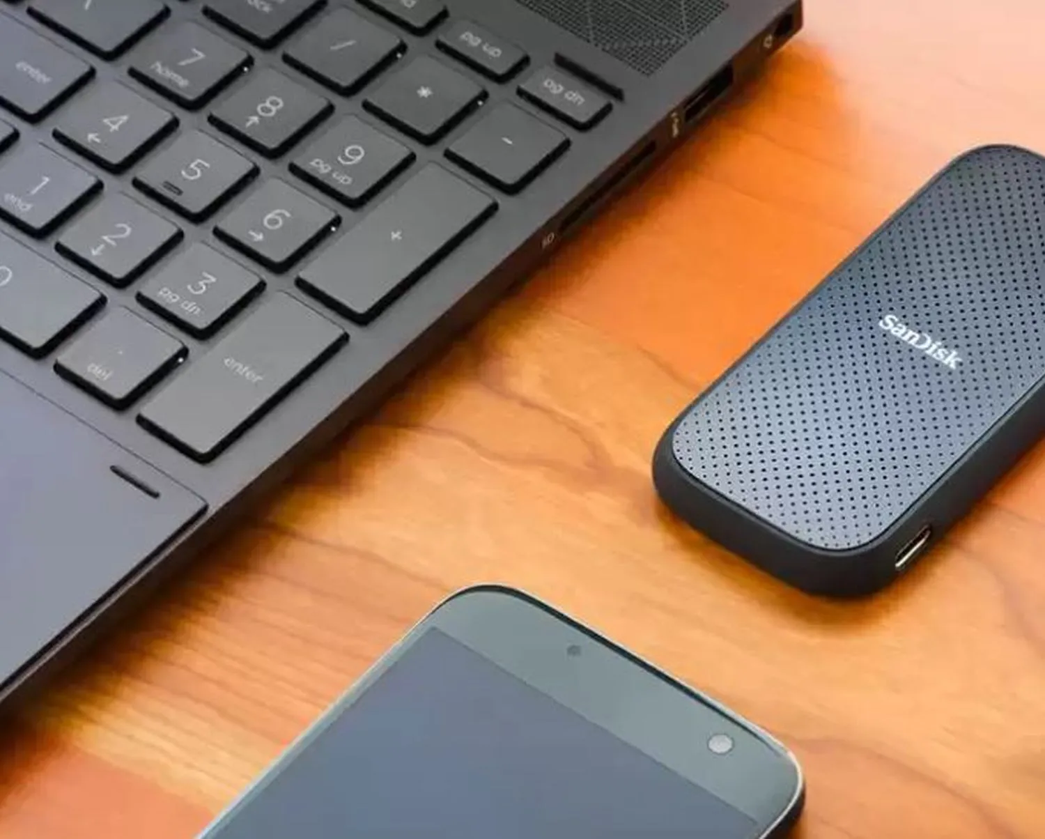 SanDisk SSD portable – USB-C, 1TB/To, jusqu’à 520 Mo/s